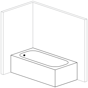 Badewanne, Vorwandwanne